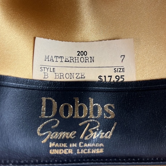VINTAGE Dobbs Brown Velvet Game Bird Fedora Hat - Picture 8 of 8